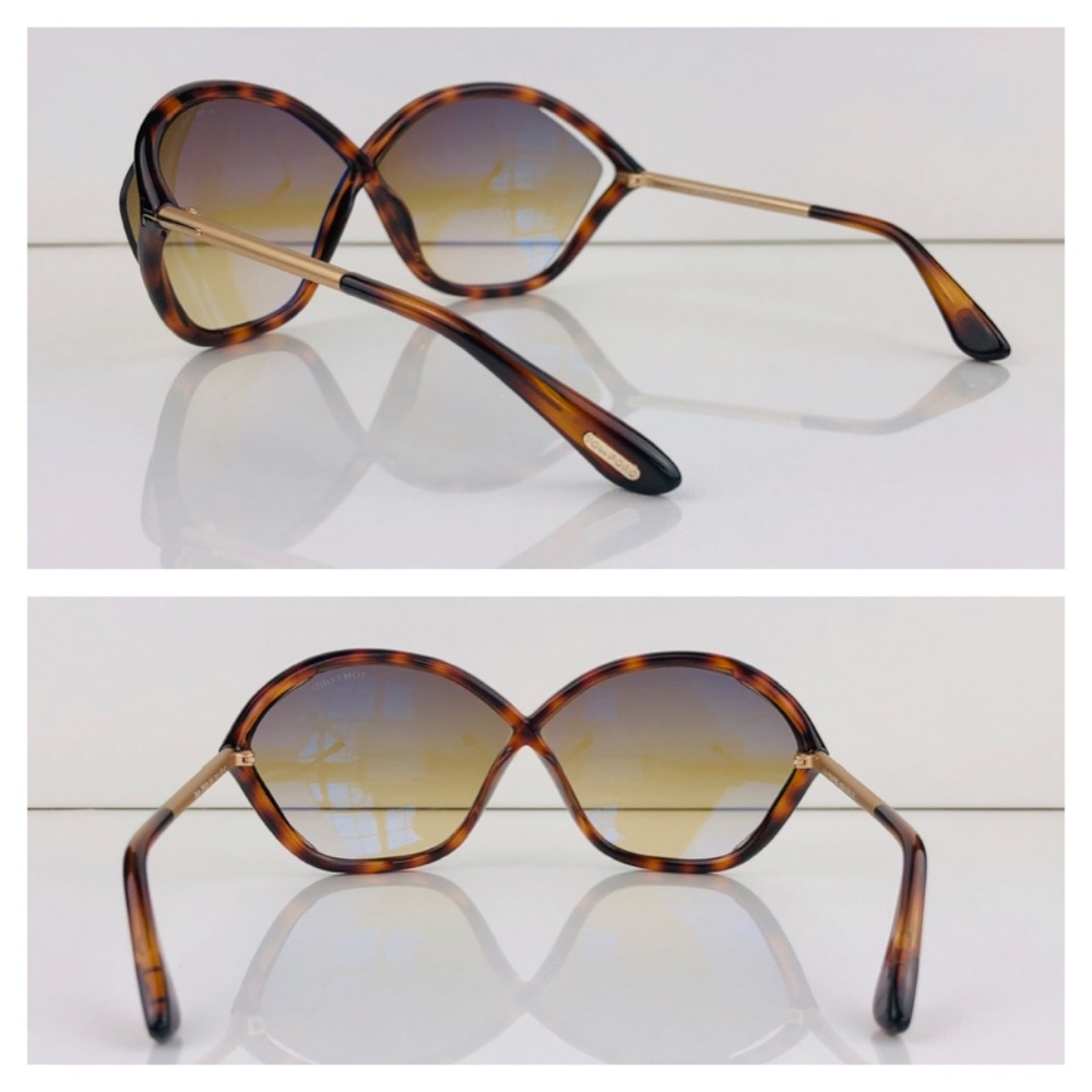New TOM FORD Bella Butterfly Havana Sunglasses - Picture 7 of 16